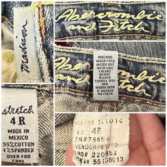 Abercrombie & Fitch Madison Distressed Flare Jeans Size 4 - Picture 6 of 7